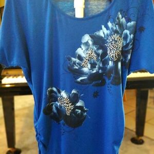NWT Agenda Floral Top size med
